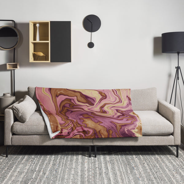 "Chocolate Swirl" Throw Blanket