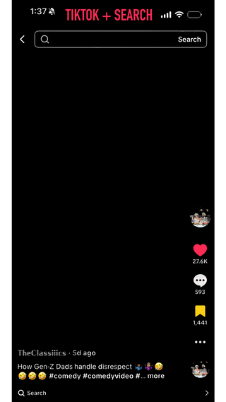 TikTok + Search Template