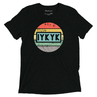 Buy solid-black-triblend "IYKYK" T-Shirt